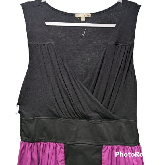 Dress, Women's, Size L, Knee Length, Like New, V-Neck, mini, Wrap, Color Block, - Picture 3 of 7